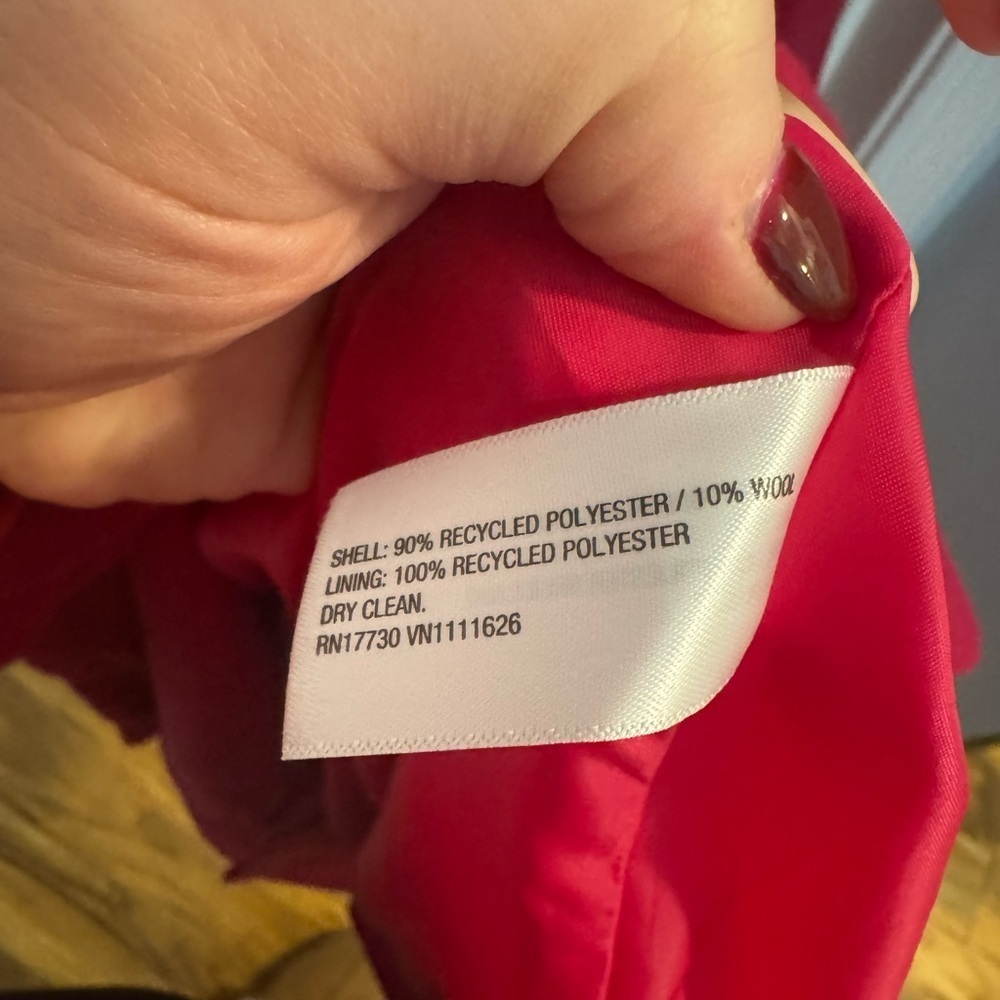 a new day Hot Pink Pea Coat, large - Picture 5 of 7